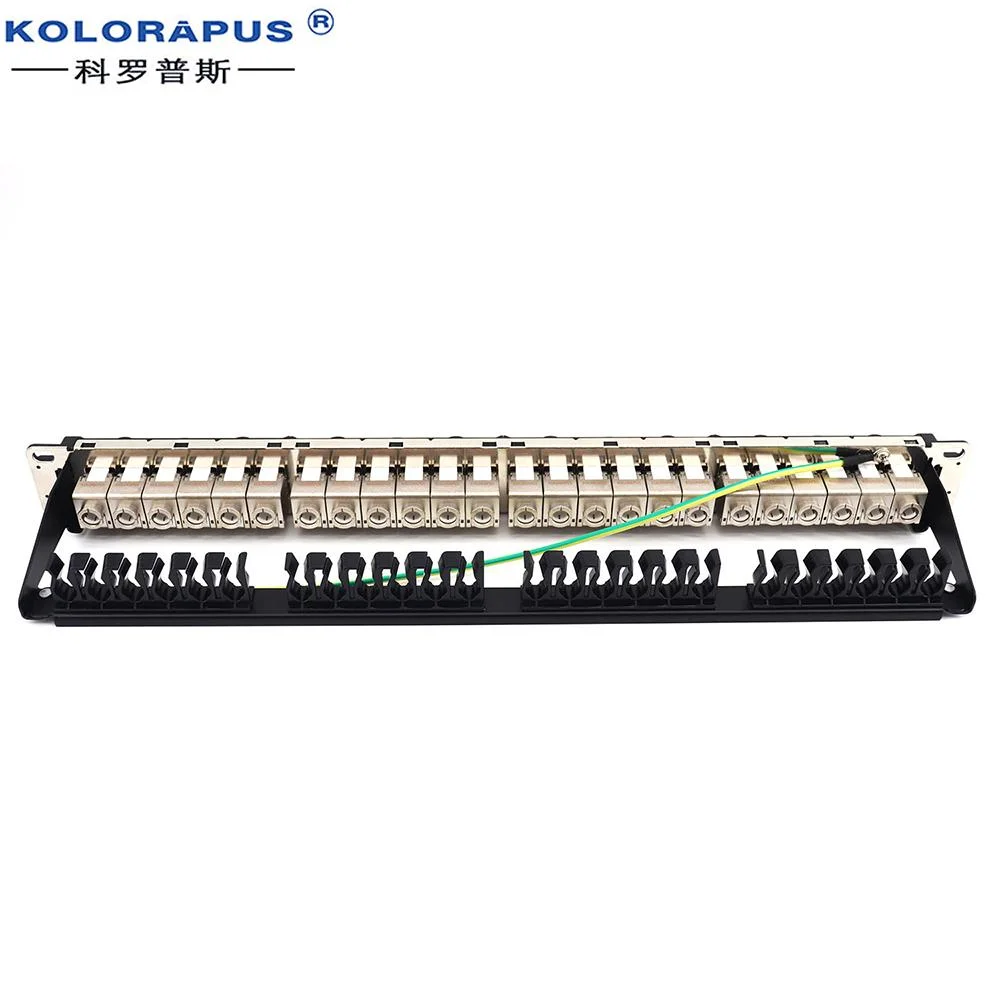 CAT6 24-Port Shielded Network Patch Panel
