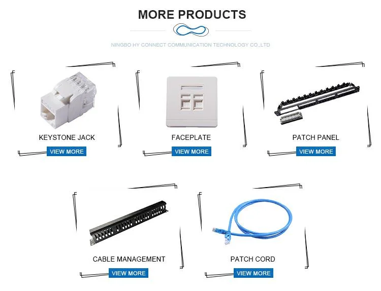 Rj11 Telephone Cat. 3 UTP Keystone Jack 6p4c 4p4c 90 Degree Modular Jack