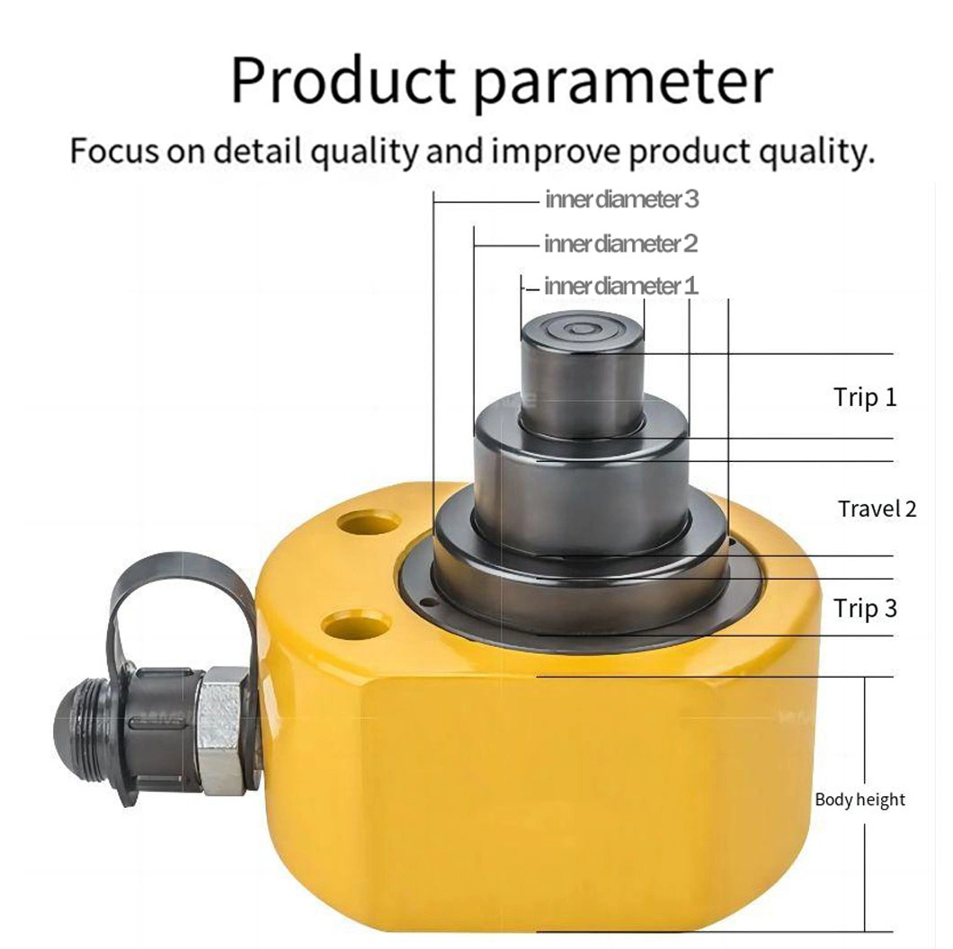 20 Tonsmulti-Segment Separation 12mm Stroke Hydraulic Jack Ultra-Thin Lifting Tool Hydraulic Body Press Jack Trolley Pallet Keystone Automatic Car 150 200 Ton