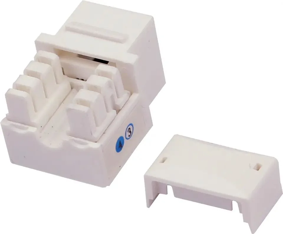 Rj11 Telephone Cat. 3 UTP Keystone Jack 6p4c 4p4c 90 Degree Modular Jack