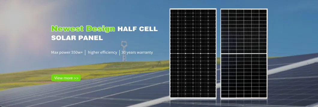 Transparent Solar Power Panel Bifacial Solar Panel 400W 450W 500W 600W Economic