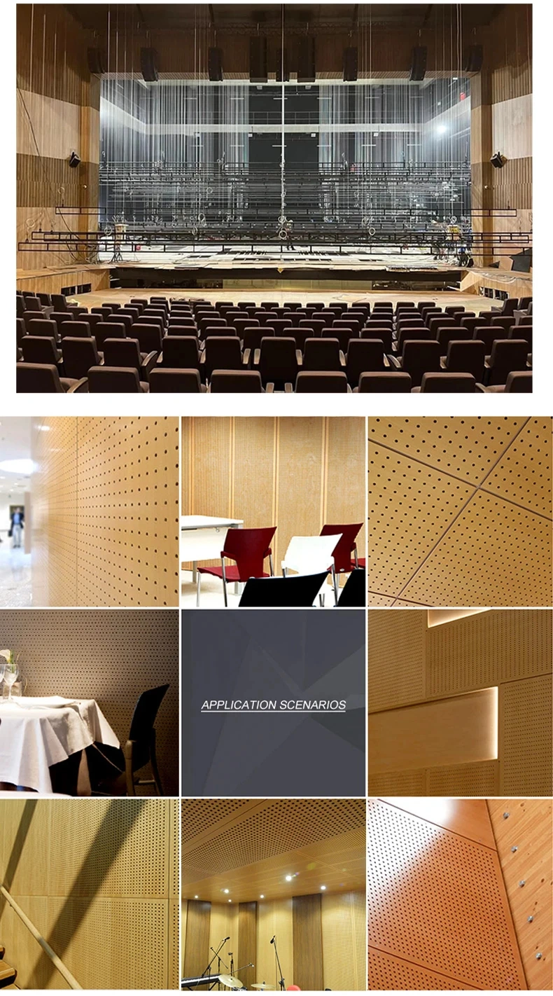 Sound Insulation Wooden Perforated Acoustic Panel