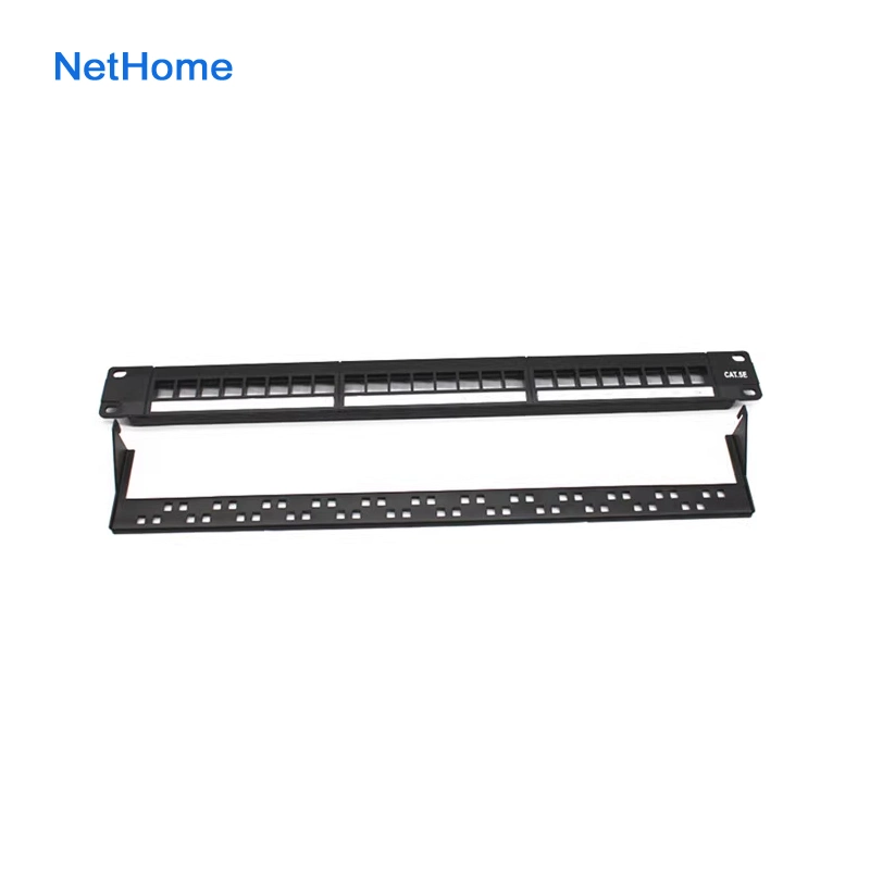 19&quot;1u UTP Cat5e/CAT6 Network Cable Patch Panel 24 Ports Krone with Back Bar