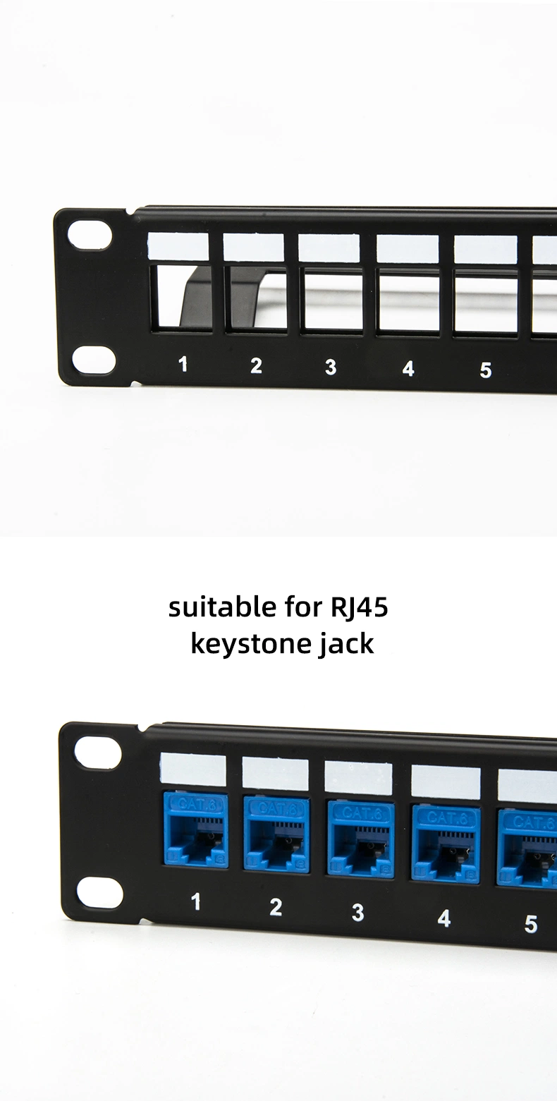 UTP Blank Patch Panel 24 Port up and Down for Keystone Jack