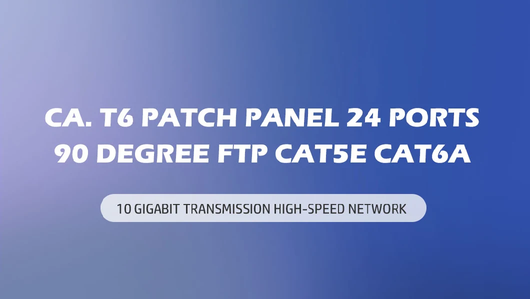 FTP 1u 19 Inch 24 Port Patch Panel Cat. 6 Modular with Back Bar for Network Cabling