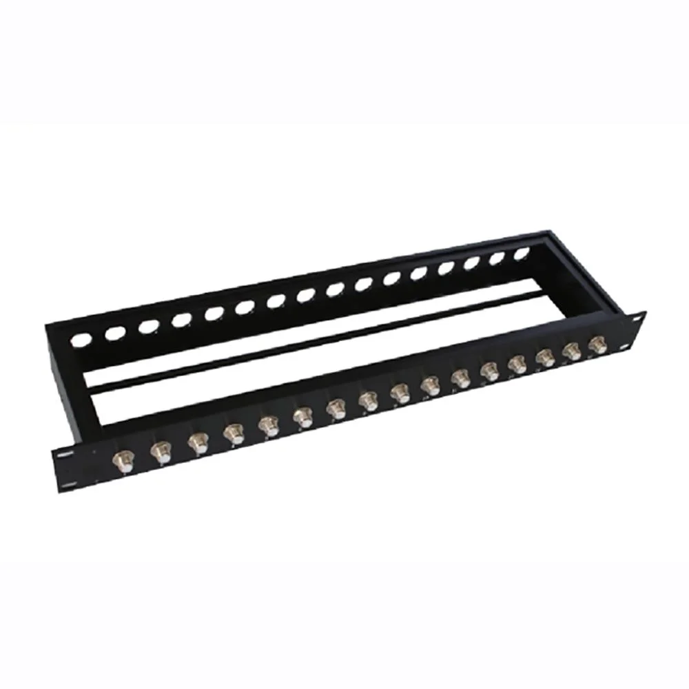 1u BNC Connector 16 Port Patch Panel F Connector CATV Patch Panel