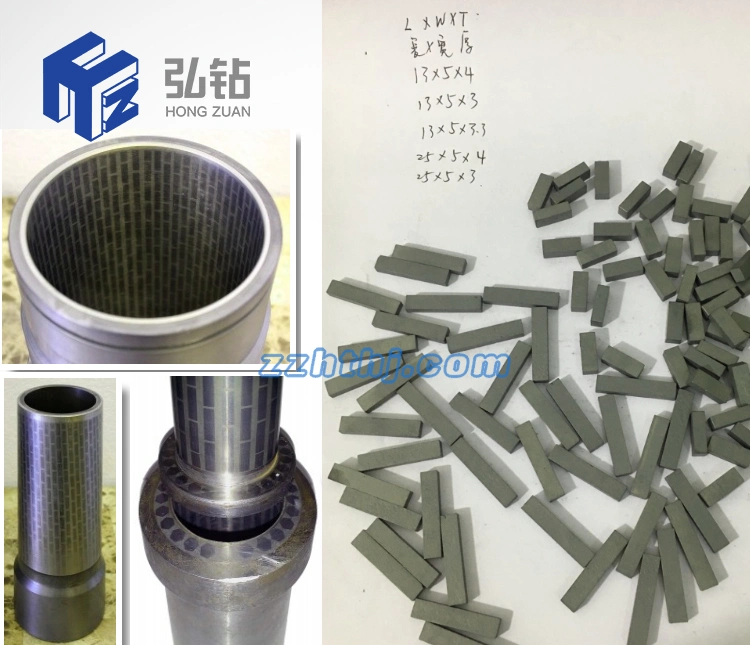 Standard Cemented Carbide Inserts for Use as Spiral Stabilizers
