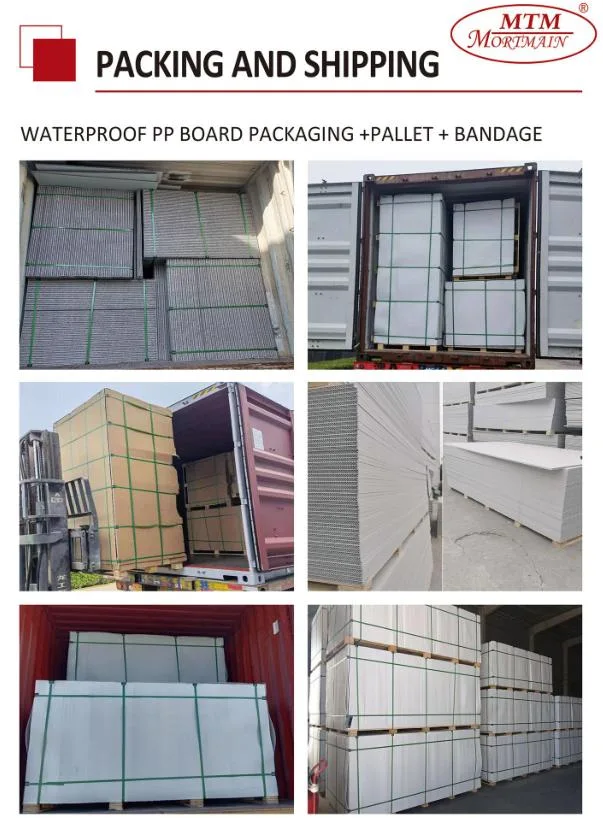 PP Hollow Plastic Formwork Polypropylene Plastic Panel for Concrete Formwork