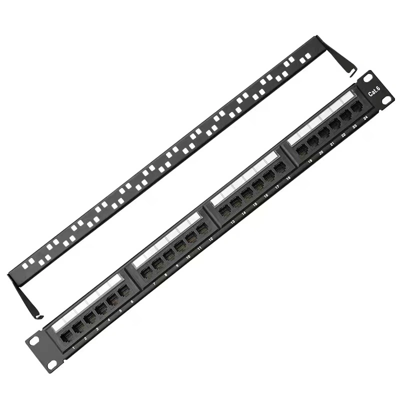 Unshielded Patch Panel CAT6/CAT6A Networking Rackmount RJ45 19inch Blank Patch Panel