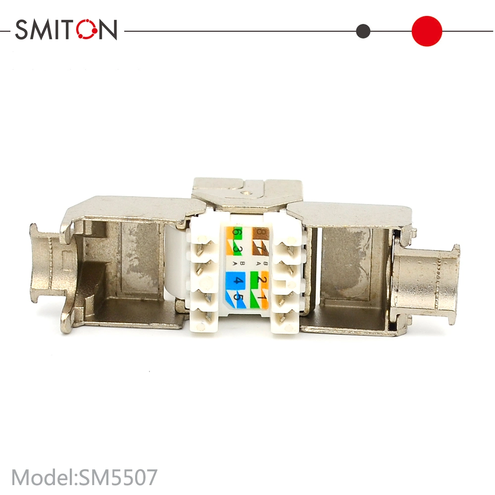 FTP CAT6 CAT6A Toolless Shield Keystone Jack Module Tool-Free