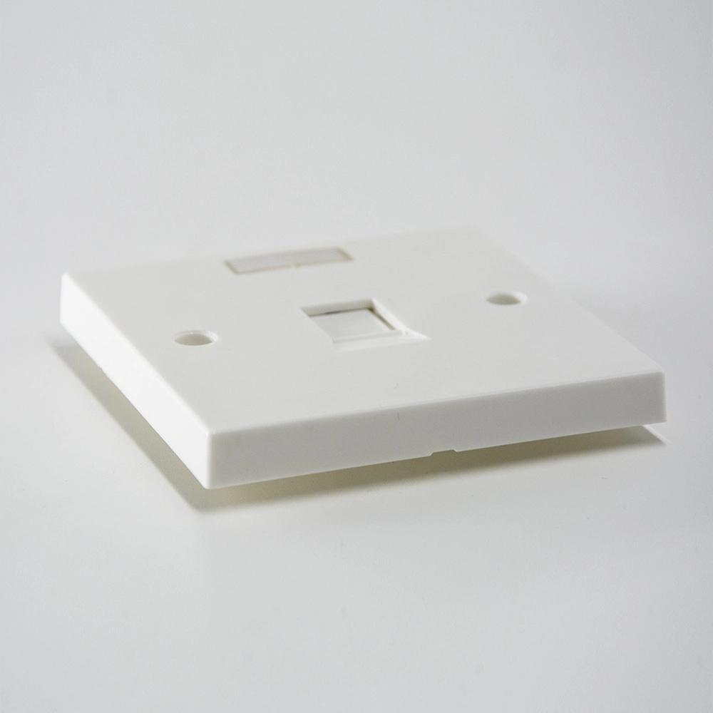 Faceplate RJ45 Keystone 1port 86*86mm Double Wall Socket