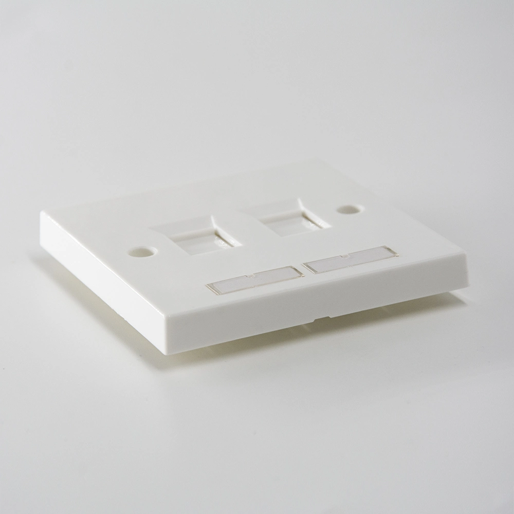 Faceplate RJ45 Keystone 1port 86*86mm Double Wall Socket