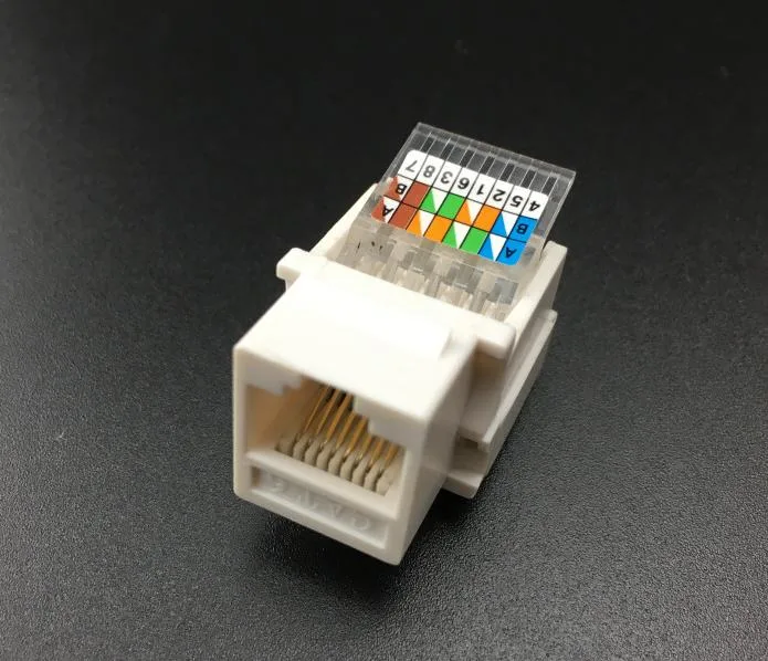 Cat5e Network Module Toolless Keystone Jack Network Cable Computer Telephone Information Socket RJ45