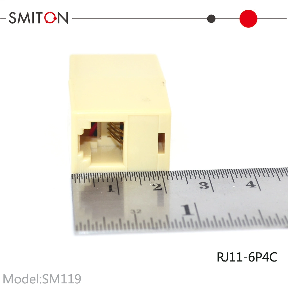 Rj11 UTP Cat3 Keystone Jack 6p4c Inline Coupler