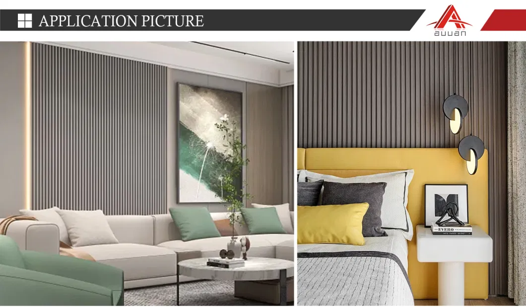 Auuan Waterproof WPC Fluted Wall Panel Hollow Wall Panel with Factory Price
