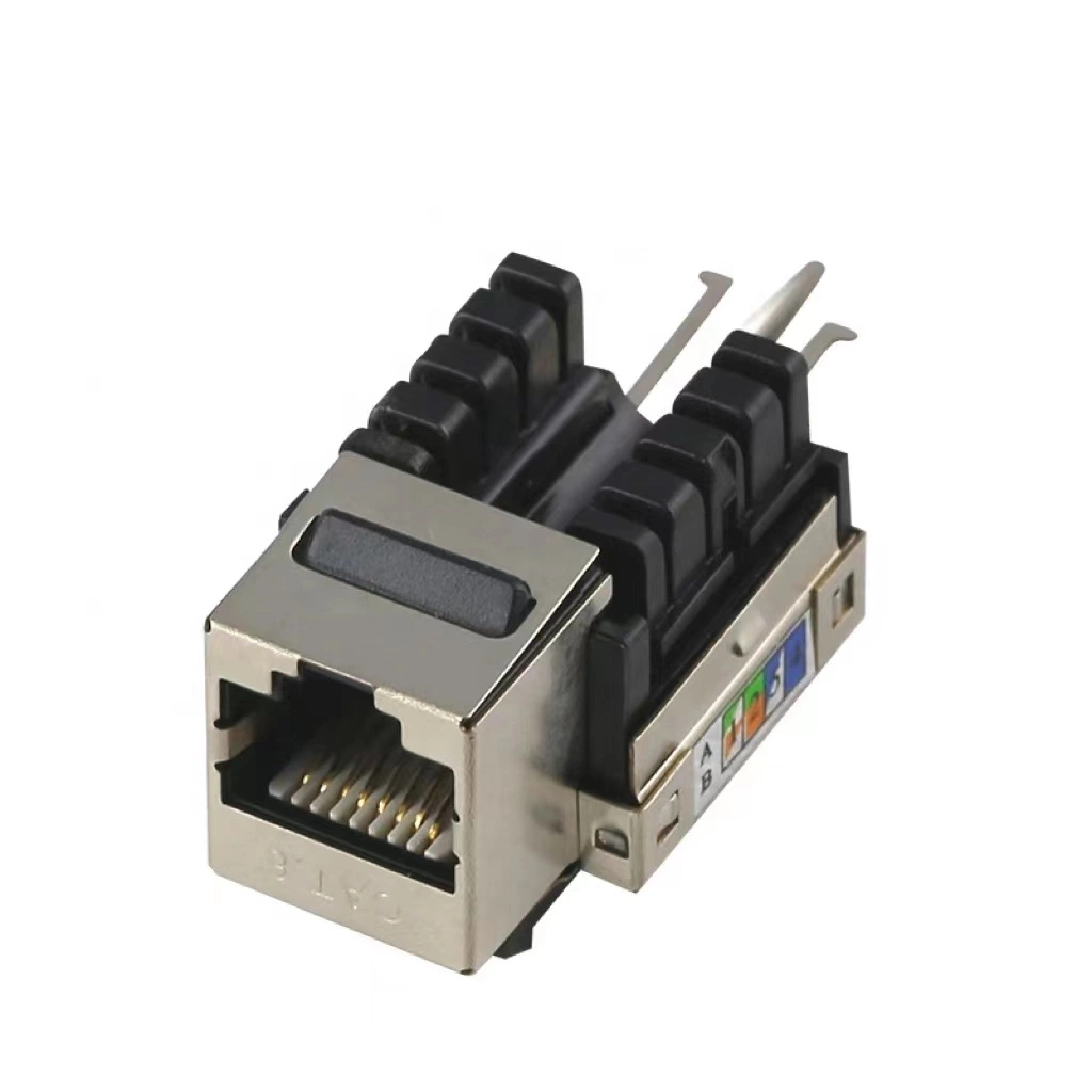 stp keystone jack Module for stp Cat5e/cat6 network cable