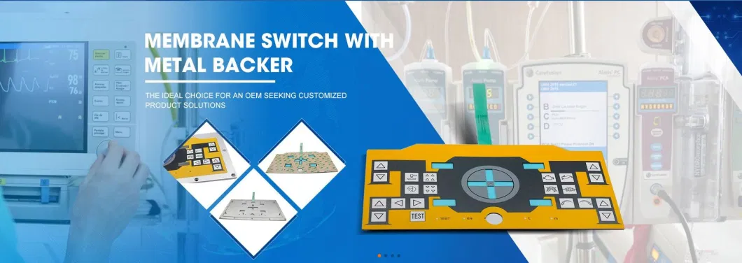 Custom LCD Display Window IP65 Keypads Membrane Keyboard
