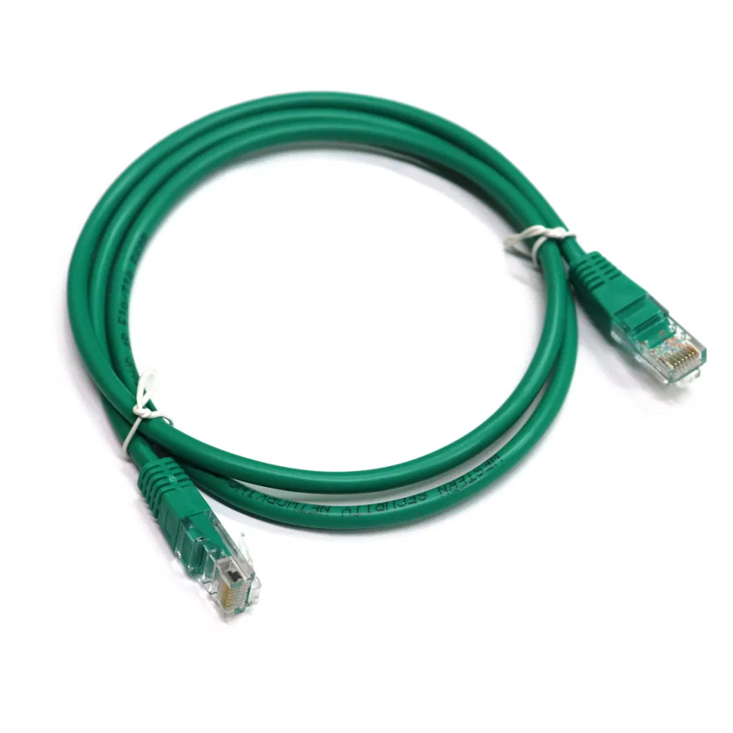 Networking RJ45 CAT6 Cu CCA PVC Round Network Patch Cord Wire