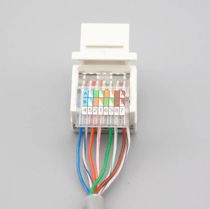 Cat5e Network Module Toolless Keystone Jack Network Cable Computer Telephone Information Socket RJ45