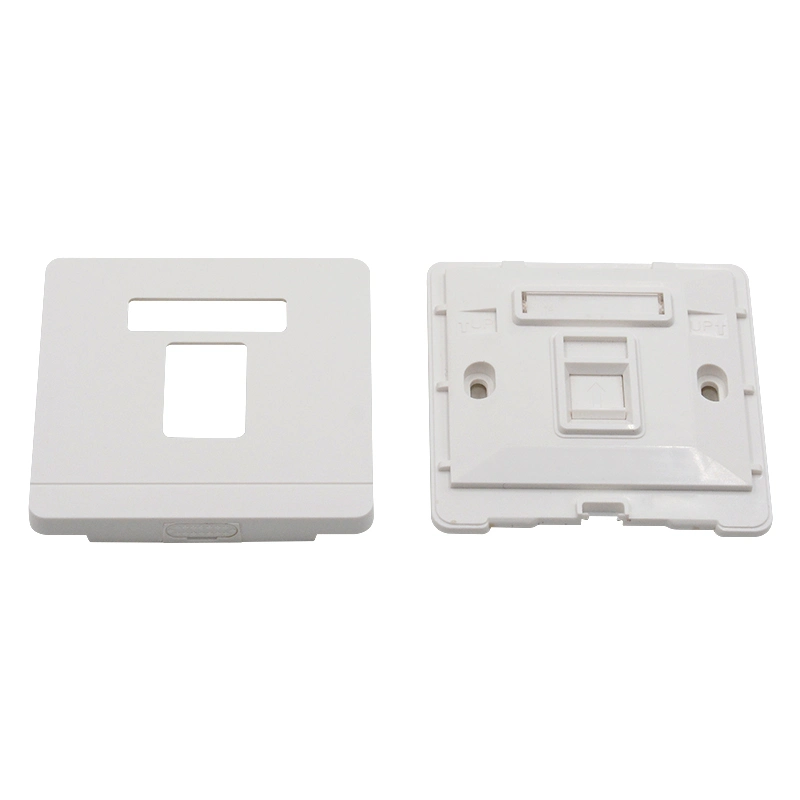Hot Sale Single Port RJ45 Cabling Network Faceplate 86*86 Type Wall Outlet