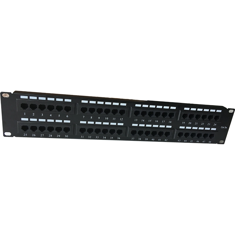 Ningbo Fiber Optic Cat5e CAT6 CAT6A Cat7 48 Ports Patch Panel