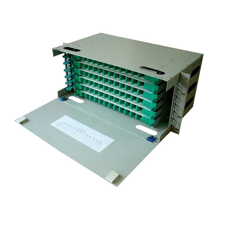 19inch 1u 2u 3u 24 48 Ports Drawer Style Fiber Optic Patch Panel Rack Mount ODF Fiber Patch Panel