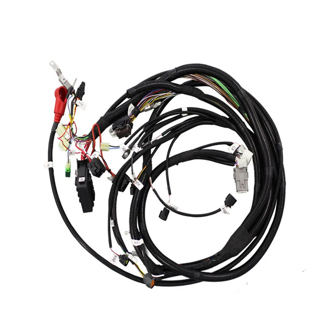 Customized Car Navigation Signal Transmission Control Cable Motorcycle ECU Controller Waterproof Wiring Harness AMP Automotive Wiring Harness