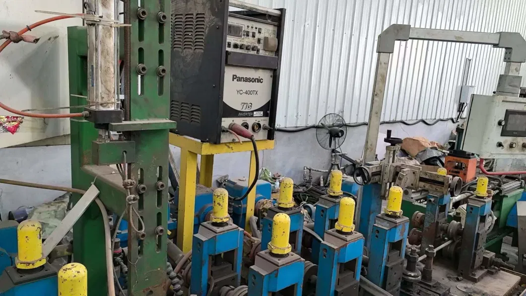 Automatic Carbon Steel Galvanized High Frequency Longitudinal Seam Tube Mill Line 40 Tube Mill