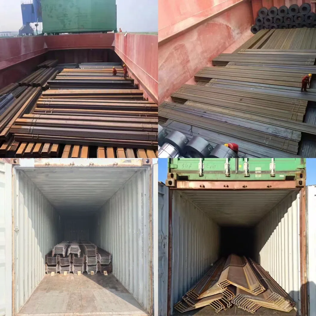 China Supply JIS A5528 A5523 Grade Steel Sheet Piles Sy295 Sy290 Sy390 S275 Q235B 400X125mm