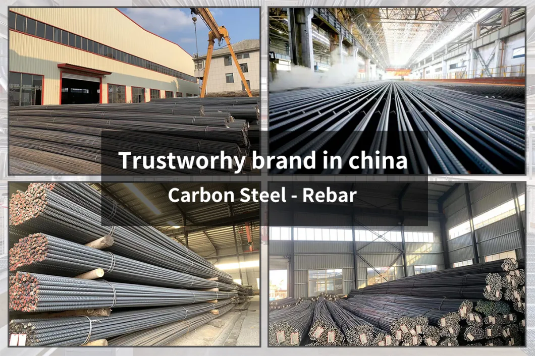 Grade 60 Ss400 S355 HRB335 HRB400 HRB500 Iron Deformed Hot Rolled Steel Rebar for Building Construction