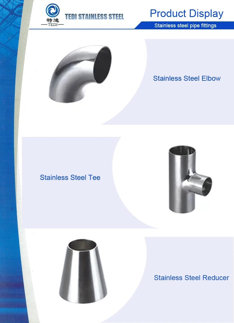 304 Stainless Steel Sanitary Grade Welding 45/60/90d Degree Lr Elbow