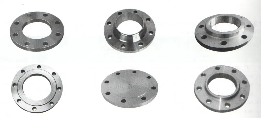 Flange A105 Carbon Steel Forged Pipe Flange 150lb, 300lb, 600lb, Pn10, Pn16, Pn25 Threaded/ Flat/ Loose/ Anchor Flange