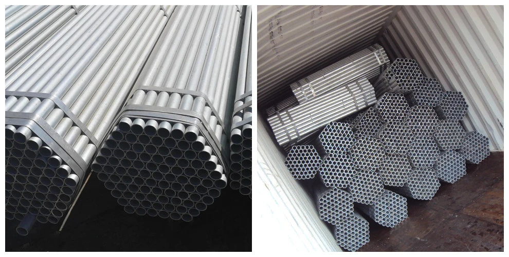 ASTM A53/BS1387 Hot DIP Galvanized Round Steel Pipe / Gi Pipe Pre Galvanized Steel Pipe Galvanized Tube for Construction