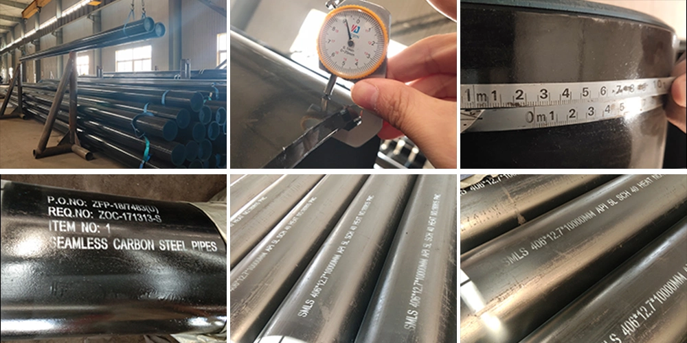 ASTM A106 A53 Gr. B A336 API 5L Seamless Steel Pipe Galvanized/Stainlesss/Ms Alloy Large Diameter Thick Wall Sch40 Sch80 Seamless Fluid Fire Boiler Tube Pipe