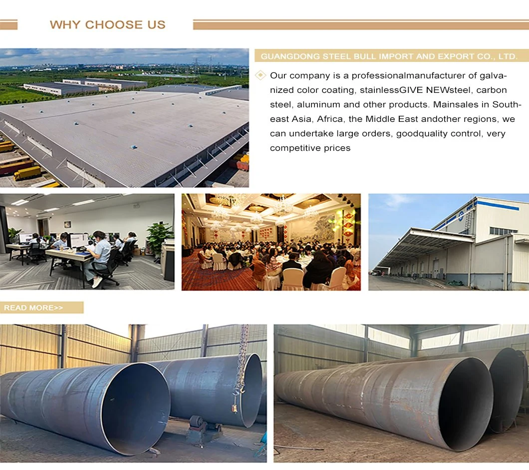 40 API 5L 3lpp Coated Steel Price SSAW Spiral Welded Steel Pipe