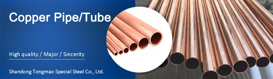 ASTM B280 99.9% Red Copper Water Pipe C1100 C12200 Insulated Copper Pipe Straight Brass Tube Pancake Coil Copper Pipe for Air Condition Refrigerator