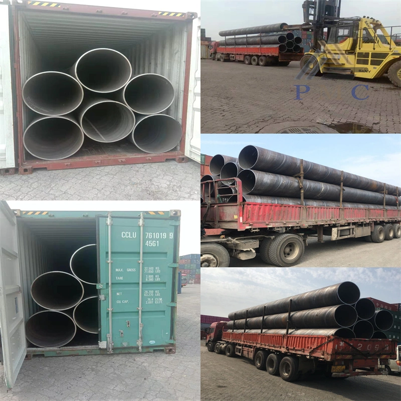 Spiral Welded Steel Pipe Large Diameter Thin Wall SSAW Saw Dsaw LSAW Low Carbon Steel Tube Seamless