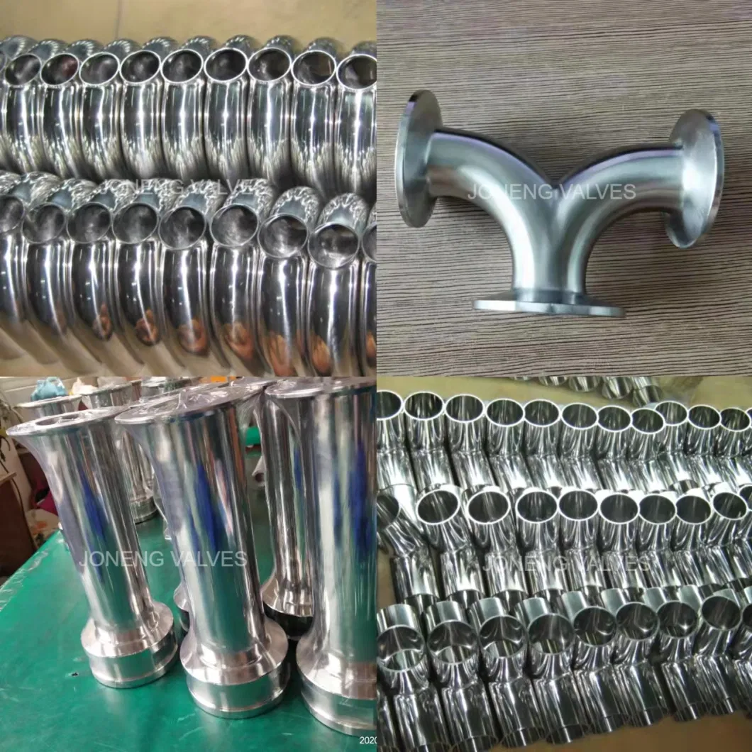 Stainless Steel Sanitary Welded Straight Equal Cutback Y Tee