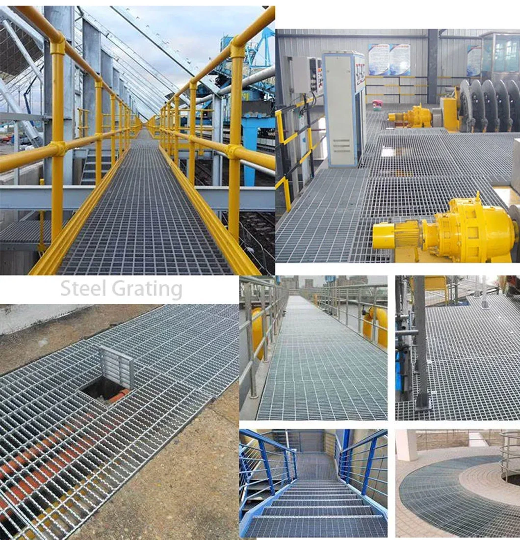 Open Grate Steel Flooring S275 Grade Platform Steel Grating