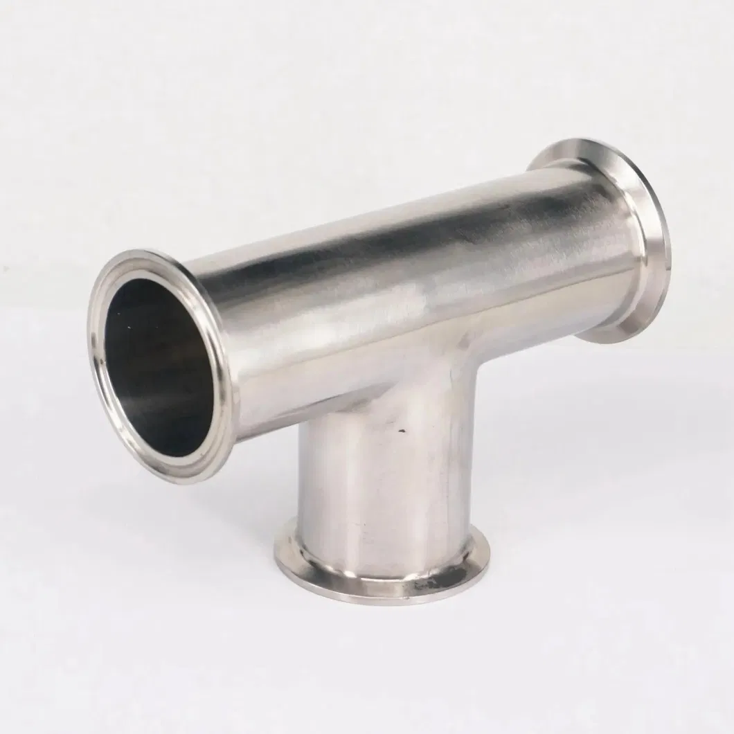 Stainless Steel Sanitary Fittings Welding Fitting Straight Equal Diameter Tee