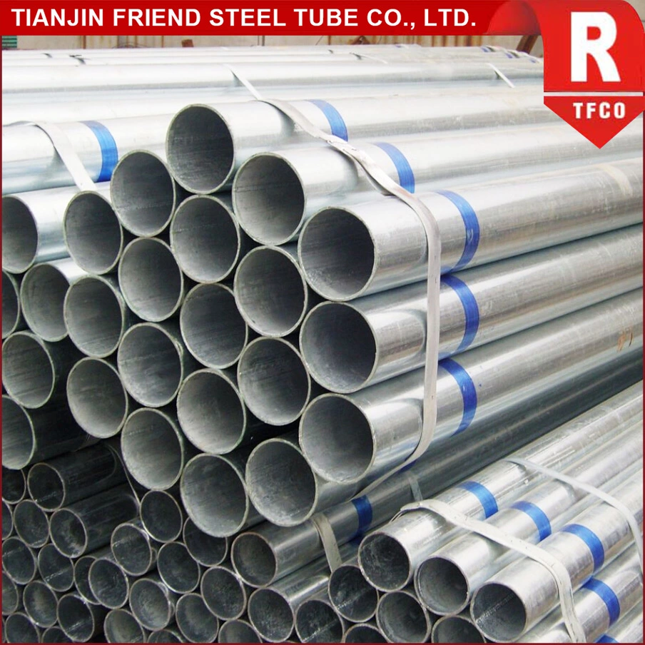 Tfco BS1139 Pipes ERW Welded Pre Galvanized Round Sch 40 Tube Scaffolding Steel Pipes and Tube Gi Pipe HDG Pipe Galvanized Steel Pipe