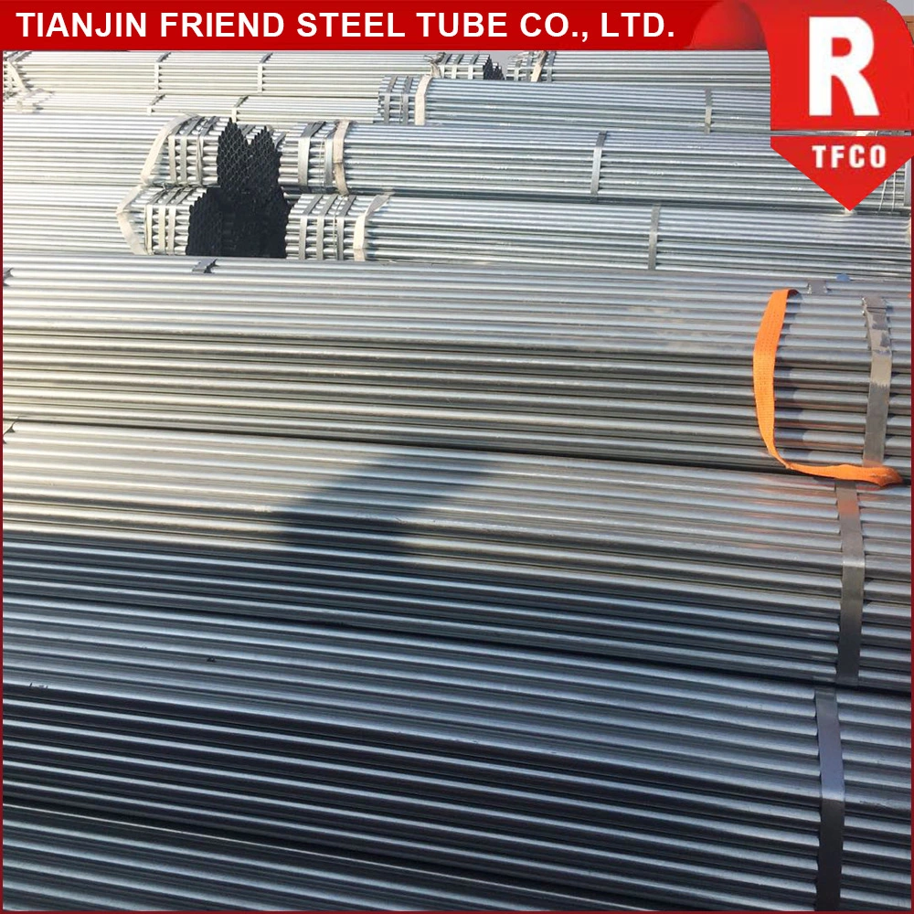 Tfco BS1139 Pipes ERW Welded Pre Galvanized Round Sch 40 Tube Scaffolding Steel Pipes and Tube Gi Pipe HDG Pipe Galvanized Steel Pipe