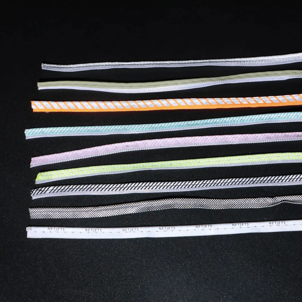 High-Quality Custom High Visibility Colors Reflective Piping for Clothes