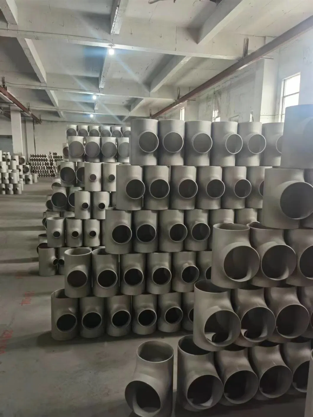 Stainless Steel Industrial Grade Pipe Fitting Welded Straight Equal Tee