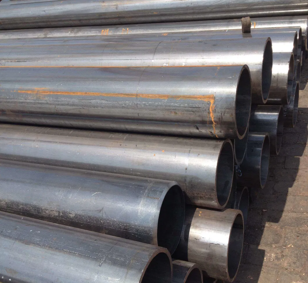 High Quality Q195 Q235 16mn Carbon Welded Steel Pipe ERW Ms Tube for Natural Gas and Oil Pipeline