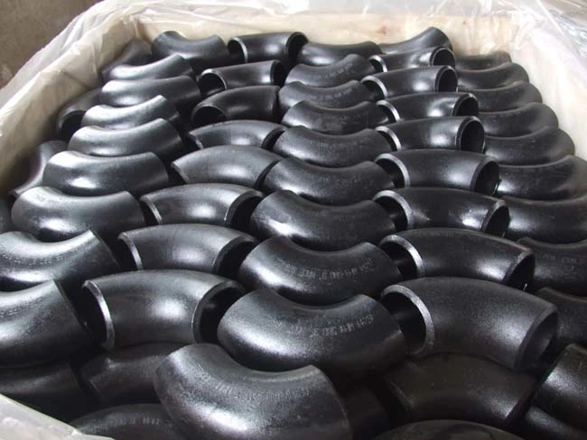 ASME B16.9 A234 Sch 40 Std 90 Degree Butt Welded Carbon Steel Pipe Fittings Seamless Elbows