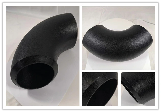 Carbon Steel Bw Pipe Fittings Butt Weld Elbow 90d Lr Pipe Sch80 Seamless Elbow