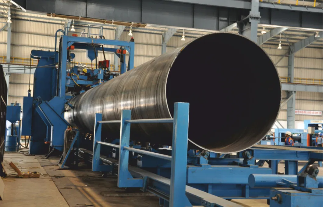 Hot Rolled Hollow Section ERW Carbon ASTM A252 SSAW Spiral Welded Steel Pipe