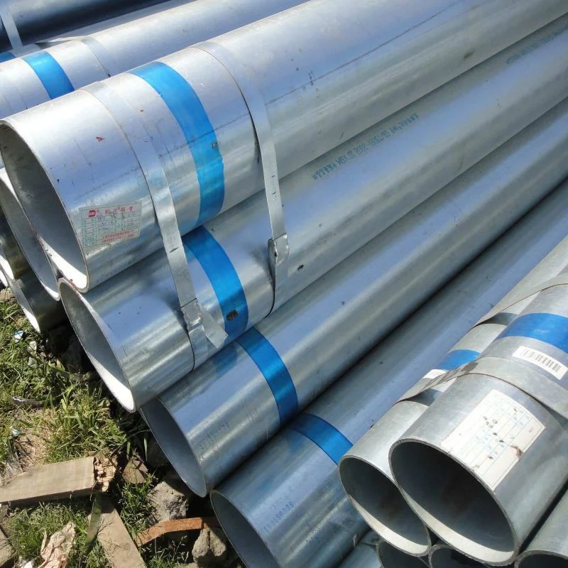 Gi Welded Tube BS 1387 ASTM A53 A500 Sch40 60 80 Ms Mild Welding Steel Tube Black ERW Hot DIP Zinc Coating Q235 Round Carbon Iron Pre Galvanized Steel Pipe