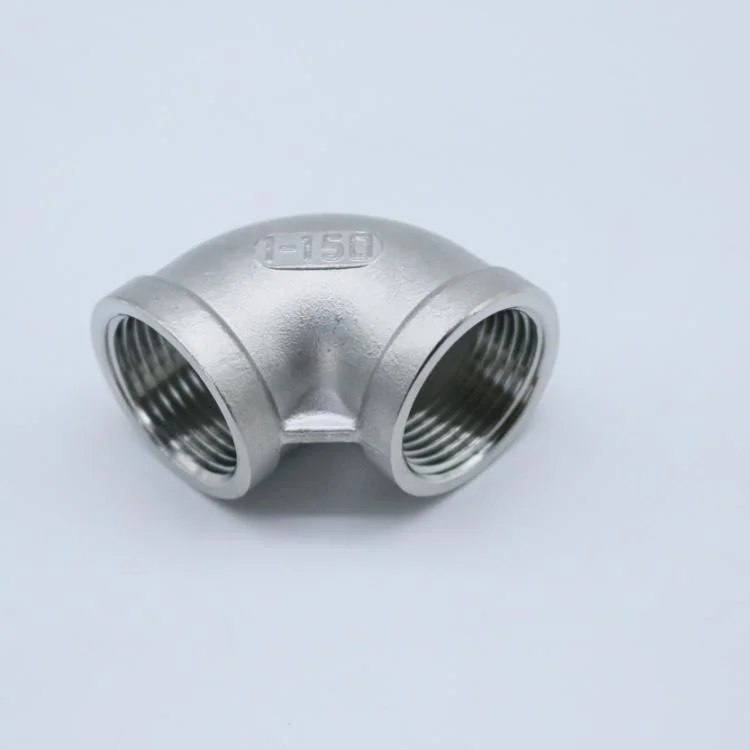 Stainless Steel Pipe Fittings 304 1/4&quot;-4&quot; NPT/BSPT 90 Degree Elbow